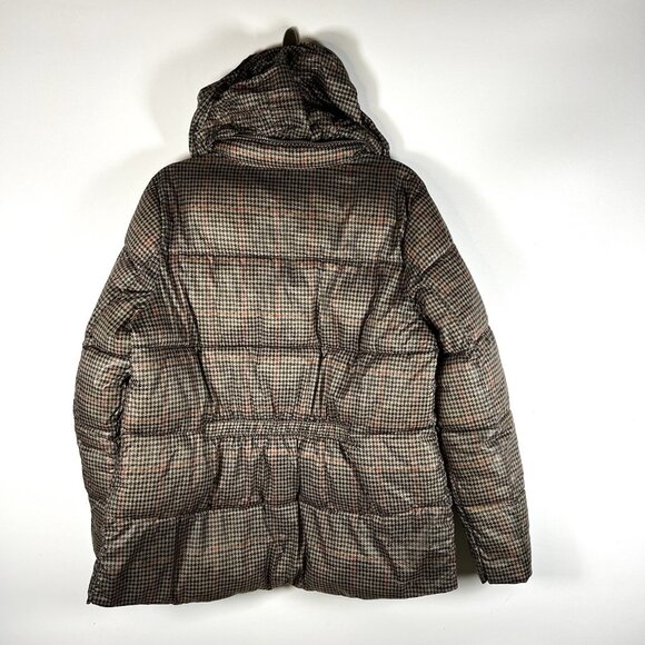 Ralph Lauren Houndstooth Plaid Puffer Jacket Size Large Outdoor Designer Casual - Picture 9 of 11